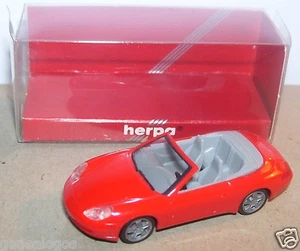 Micro Herpa Ho 1/87 Porsche 996 Cabriolet Rojo + Espejo En Box Idem 911 - Imagen 1 de 1