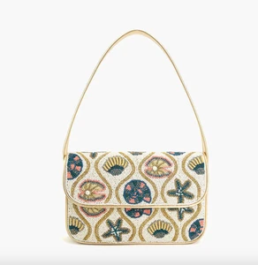 America and Beyond Beaded Shoulder Bag Shells Starfish Beach Theme NWT - Picture 1 of 1