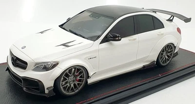 GLM 1/18 Scale GLM188021 Mercedes-Benz C63S AMG Darwin Pro Widebody White - Image 1 of 4