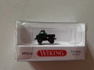 Wiking 097204 Unimog U 411 moosgrün Scale 1:160 NEU - Bild 1 von 3