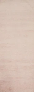 Pink Runner Rug 3x8 Modern Wool Vegetable Dye Hallway Solid Design Carpet - Picture 1 of 10
