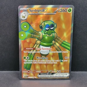 Spidops ex 223/198 Scarlet & Violet Base Set Ultra Rare Full Art Pokemon - Picture 1 of 2