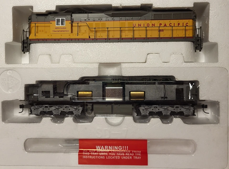 Proto 2000 HO SD7 Union Pacific UP #455 DC Locomotive NOS w/Box & Papers - Image 1 of 4