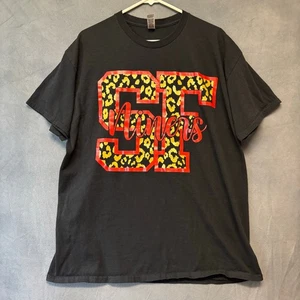 San Francisco 49ers Cheetah Print Shirt Gildan Handmade Fan Frisco Bay Area NFL - Picture 1 of 7
