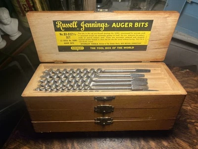 RUSSELL JENNINGS - STANLEY No. JUEGO DE BROCAS SINFÍN 100RJ Nº BX-D32 1/2 con CAJA ORIGINAL Foto 1 de 4