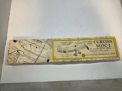 Flyline Models Curtiss SO3C-1 Seamew 23" Wingspan Balsa Free Flight Airplane Kit - Image 1 of 4