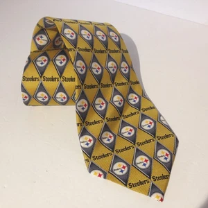 Pittsburgh Steelers 100% Silk Neck Tie Necktie NWT NEW NFL Football Logo - Picture 1 of 13