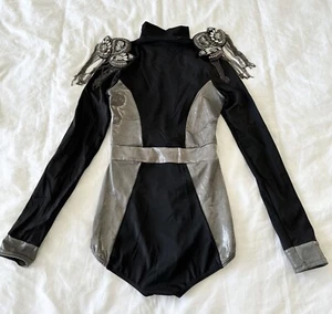 Balera size SA Ladies 4-6 diamanté Silver jazz lyrical soldier dance costume - Picture 1 of 8