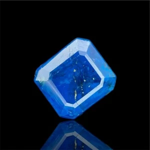 Apatite A 0.90crt Top Grade Brilliantly Faceted Emerald Cut Natural Blue Apatite - Picture 1 of 1