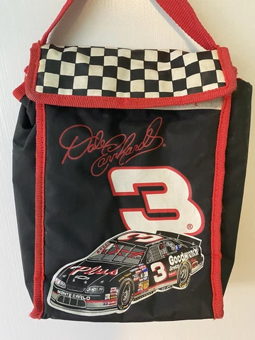 Vintage NASCAR Dale Earnhardt 3  Racing Cooler Lunch Bag Goodwrench GM SnapOn Cover