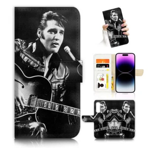 ( For Samsung A15 ) Wallet Flip Case Cover PH26927 Elvis Presley - Picture 1 of 7