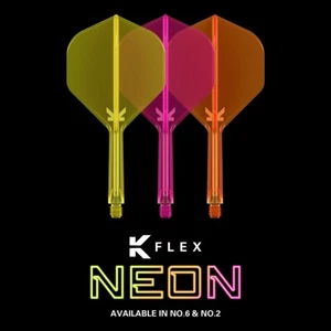 Vuelos de dardos moldeados de una pieza de neón K-Flex por Target - Nº6 - Imagen 1 de 16