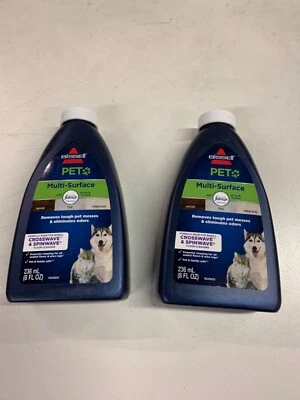 2 New Bissell 8oz. Multi-Surface Pet Formula For CrossWave & Spinwave Cleaner - Image 1 of 3