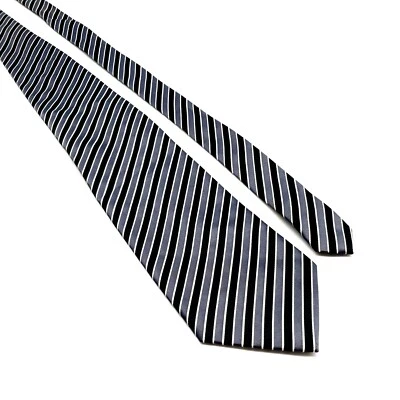 Romario Manziri Hombre Corbata Accesorio Oficina Vestido Trabajo Oficina Negro Blanco Gris Foto 1 de 4