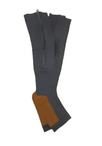 Calcetines de compresión negros con cremallera punta abierta unisex XXL nuevos - Imagen 1 de 8