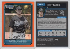 2006 Bowman Draft Chrome Draft Picks Orange Refractor /25 Corey Madden #DP39