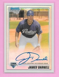JAMES DARNELL 2010 Bowman Chrome Autographs REFRACTOR *AUTO* RC /500 Padres Qty. - Picture 1 of 2