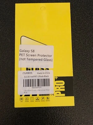 Samsung Galaxy S8 - Protector de pantalla de película PET flexible de cobertura completa PACK DE 2 Foto 1 de 4