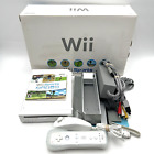 Nintendo Wii Rvl-001 Console In Box Wii Sports Bundle Complete Tested & Working!