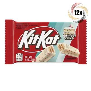 Kit Kat Birthday Cake Crispy Wafers In White Creme Candy - 1.5oz (Pack of 12) - Picture 1 of 1