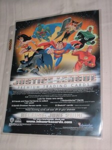 2003 JUSTICE LEAGUE INKWORKS SELL SHEET