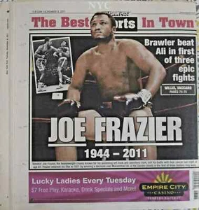 Joe Frazier Dead Tribute New York Post 11/8/2011 👍 - Picture 1 of 1