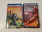 Lot de 2 livres vintage Battletech Warrior : Coupé & Falcon Rising FASA livre de poche