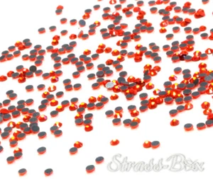 Hotfix HYAZINTH SS10  Stückzahl wählbar Orange Glitzer AAA Qualität aufbügeln - Bild 1 von 18