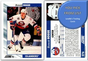 1992-93 Score Canadian 92 NHL Hockey Cards - U-Pick From List - Picture 1 of 423