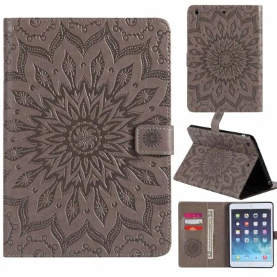 Embossed Flip Leather Stand Case Cover For iPad 7th 6th 5th 4th Gen Mini/Air/Pro - Image 1 of 4