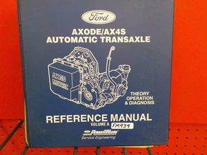 FORD AXODE / AX4S TRANSAXLE REFERENCE MANUAL - VOL A  (FM934) - Picture 1 of 2