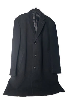 Chaps Mens Overcoat Parma WOOL Blend Trench Coat Size 46 R - Image 1 of 4