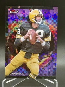 2024 Topps Finest Lynn Dickey #217 Purple RARE Checkerboard Xfractor Packers /99 - Picture 1 of 2