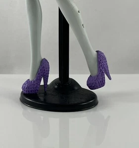 Monster High Dot Dead Gorgeous Spectra Vondergeist Purple Chain Heels Shoes - Picture 1 of 9