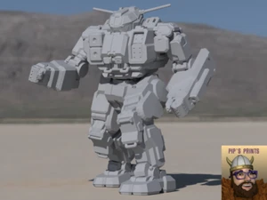 QKD-4G Quickdraw Alternatives Mech Modell für Battletech 6mm-10mm-15mm - Bild 1 von 1