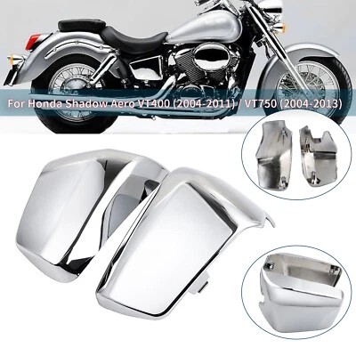 Battery Side Cover Panel Fairing Chrome Kit For Honda Shadow Aero 750 VT750C US Foto 1 de 4