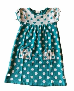 Crazy 8 Youth Girls Dress Size M Medium 7 8 Woven Knee Length EUC Blue Gray - Picture 1 of 13