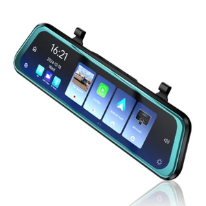 IPS Screen Rear View Mirror Dash Cam Front and Rear GPS Car Camera WIFI 9.66INCH - Picture 1 of 17