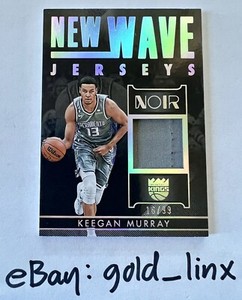 Keegan Murray 2022-23 Noir, NWJ-KGM, 16/99, New Wave Jerseys, Rookie RC Kings 👾