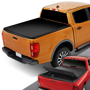Fit 19-23 Ford Ranger 5' Truck Bed Vinyl Soft Top Folding Tri-Fold Tonneau Cover