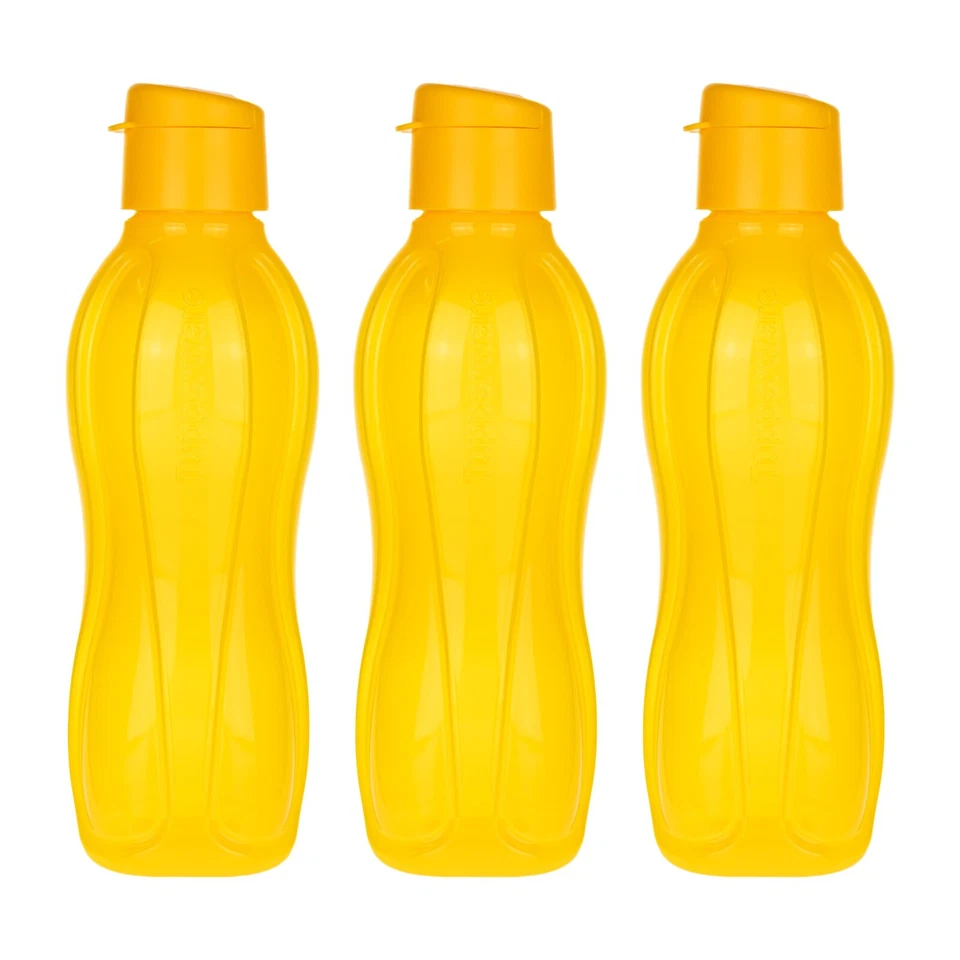 Tupperware EcoEasy Trinkflasche 3x 750 ml Orange Trinkverschluss C 139 C 178 - Bild 1 von 1