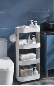 3 oder 4 Stufen Trolleywagen Salon Beauty Aufbewahrungsregal Rollrad - Bild 1 von 10