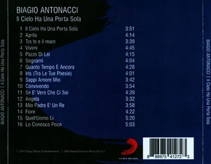 BIAGIO ANTONACCI - IL CIELO HA UNA PORTA SOLA NEW CD - Picture 1 of 1