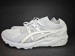 Scarpe sneakers uomo ASICS Gel Kayano maglia bianco grigio taglia 9,5 nuove!! H705N - Foto 1 di 12