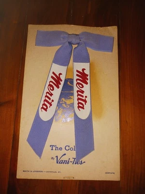 Vintage Advertising String Tie Vani-Ties The Colonel Merita Bread 1950s New - Image 1 of 4