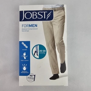 Jobst Herren 20-30 mmHg medizinischer Kompressionsstrumpf schwarz Medium Knie CT offene Box - Bild 1 von 4