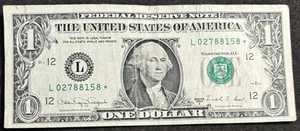 1988 A San Francisco $1 Bill Star Note ⭐️ Three Of A Kind 8’s Fancy Numbers Note - Picture 1 of 2