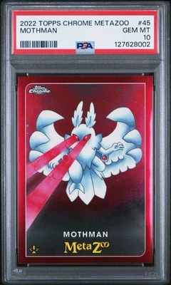 PSA 10 Mothman 2022 Topps Chrome Metazoo #116 GEM MINT #45 - Image 1 of 2