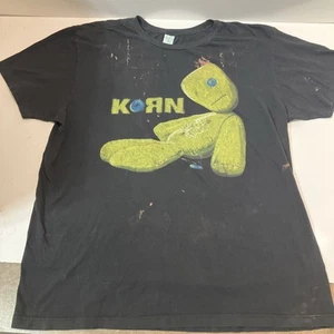 1999 Vintage Y2K Korn Issues Doll Album T Shirt XL NOS Giant Brand Tag XL - Picture 1 of 5