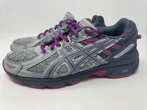 Asics Gel-Venture 6 Damen-Laufschuhe US-Größe 7 sportliche Turnschuhe grau lila - Bild 1 von 12